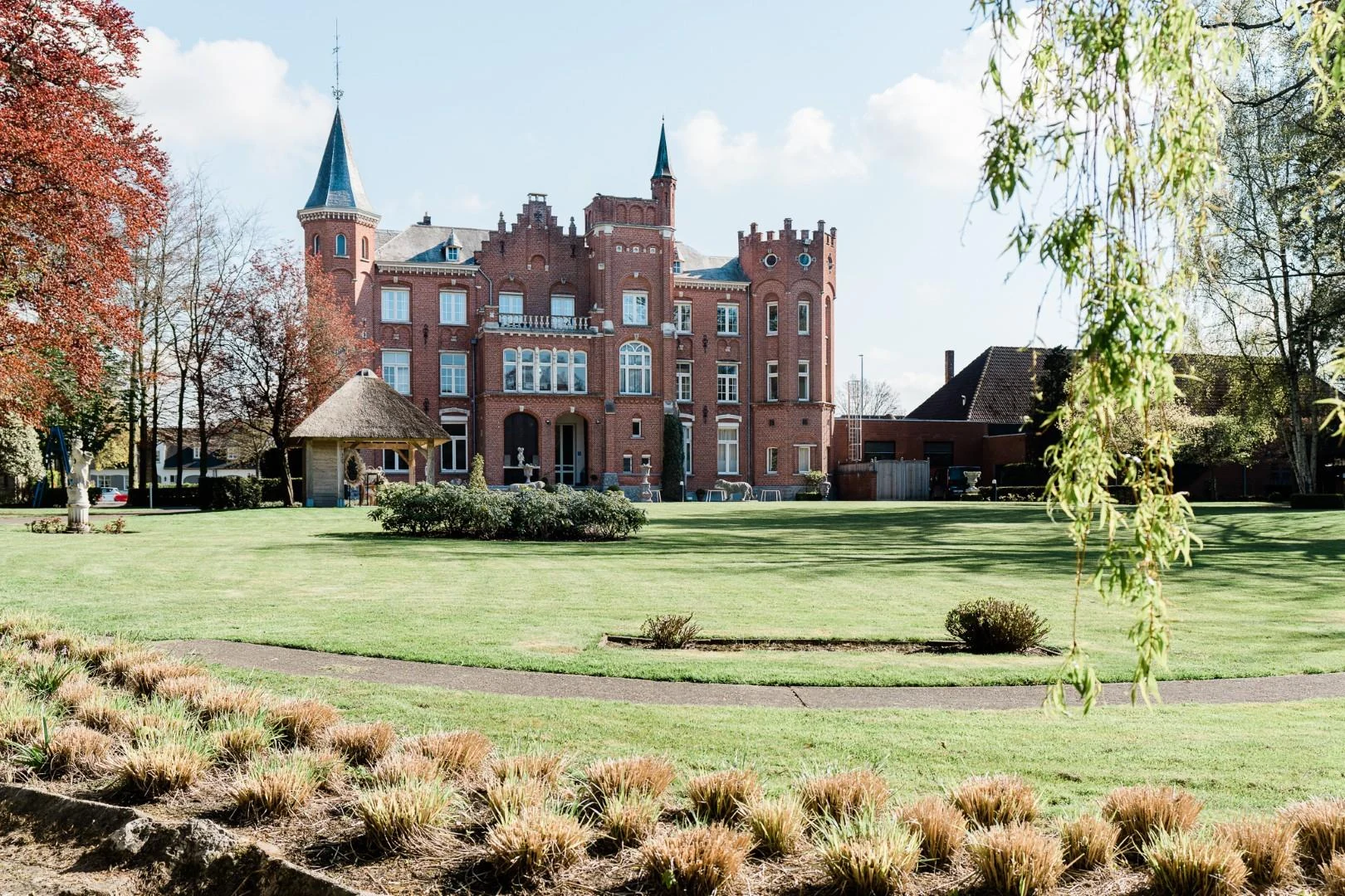 Lodewijk van Male in het park